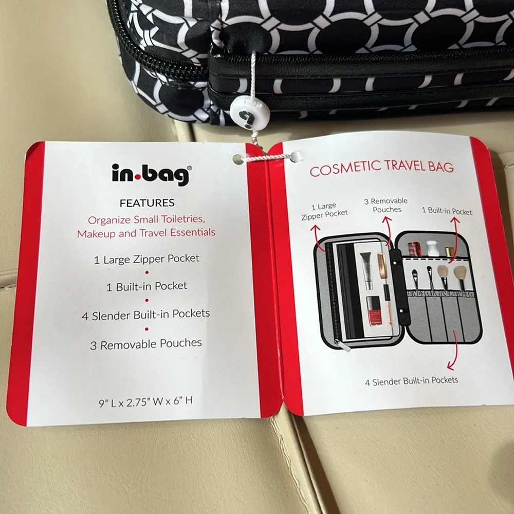 Cosmetic, travel bag, in big New never use with tags still attached